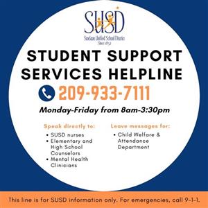 Student support services helpline 